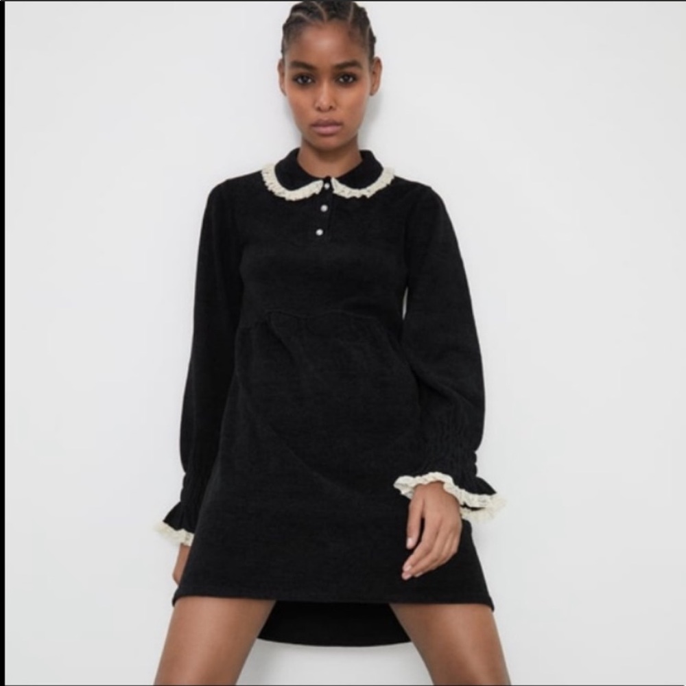 LAST ONE💥ZARA NWT JEWEL BUTTON CHENILLE DRESS 💎